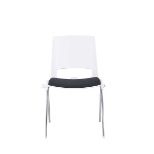 Sweet Chrome White, черен, 4 броя в комплект, RFG Посетителски стол - Img 2