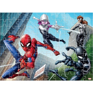 Двустранен пъзел за оцветяване, 100 части, Spiderman - Img 2