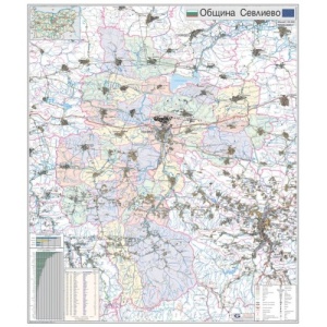 Карта на община Севлиево