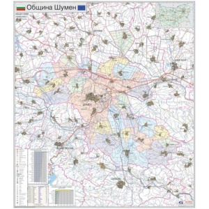 Карта на община Шумен