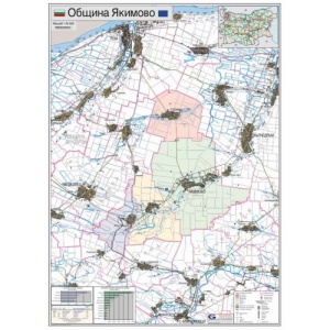 Карта на община Якимово