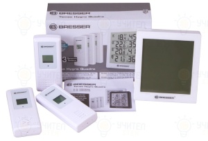 Метеорологична станция Temeo Hygro Quadro, white - Img 2