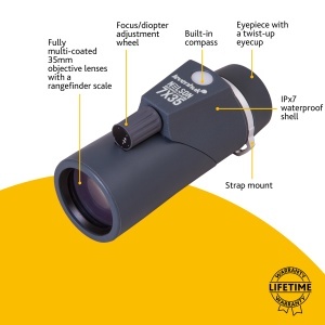 Монокъл Nelson 7x35 с компас и далекомер - Img 10