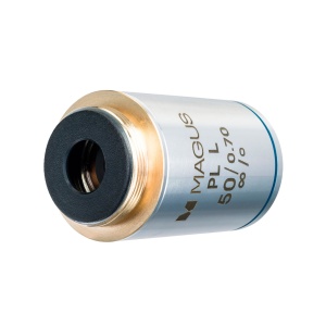 Обектив 50PLL 50х/0,70 Plan L WD 3,68 mm за металургичен микроскоп - Img 4