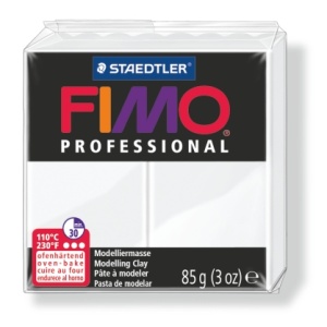Полимерна глина Staedtler Fimo Prof,85g, бял 0 - Img 1