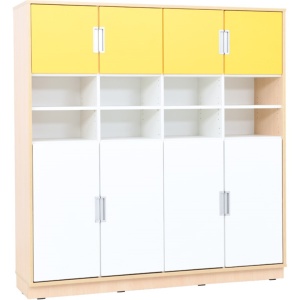 Quadro - XL Етажерка с 3 отделения и 3 рафта - явор - Img 5