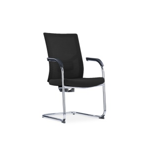 Snow Black M Посетителски стол, RFG, черна седалка, черна облегалка, 2 броя - Img 3