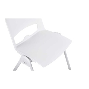 Sweet White Посетителски стол, бял, 4 броя в комплект, RFG - Img 7