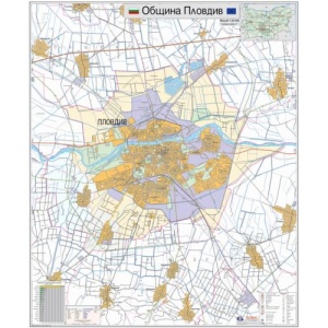 Карта на община Пловдив