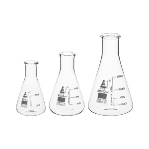 Комплект 3 градуирани ерленмайерови колби с пяна – 50/100/250 ml - Img 3