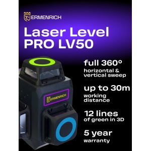 Лазерен нивелир PRO LV50 — 12 линии, 3D, 360° - Img 11