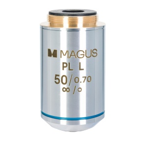 Обектив 50PLL 50х/0,70 Plan L WD 3,68 mm за металургичен микроскоп
