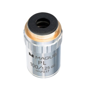 Планахроматичен обектив MP100 OIL 100x/1,25 ∞/0,17 с маслена имерсия - Img 4