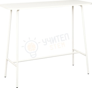 Голяма висока бяла маса 130x50x110 см - Img 1