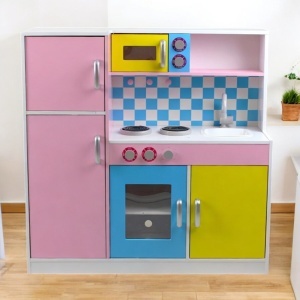 Детска кухня „Малкият готвач“ – цветна, 90×30×90 см - Img 2