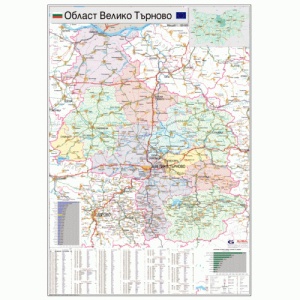 Карта на област Велико Търново