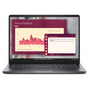 Лаптоп Dell Pro 14, 14", Intel Ultra 5, 16GB RAM, 512GB SSD, сребрист