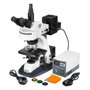 Микроскоп MED PRO 600 Fluo – тринокулярен флуоресцентен
