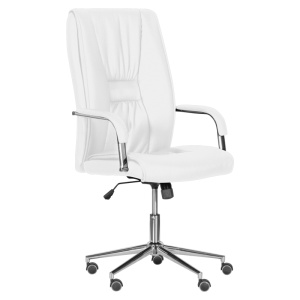 Президентски офис стол Carmen 6500-1 - бял - Img 1