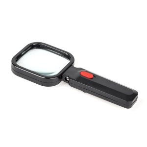 Светеща ръчна лупа 80х80мм/3D 4xLED