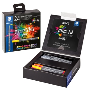 Флумастери Staedtler Pigment Brush 371, 24 цвята - Img 2
