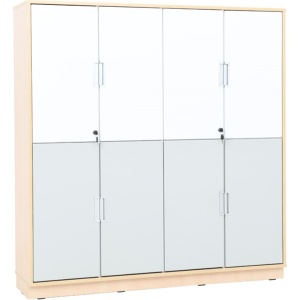 Quadro - XL Етажерка с 3 отделения и 3 рафта - явор - Img 3