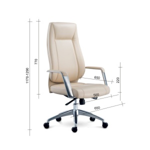 VINCI HB Директорски стол RFG, черен, екокожа - Img 3