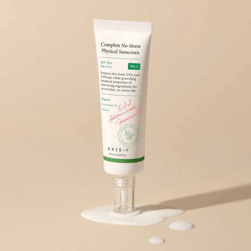 AXIS-Y, Complete No-Stress Physical Sunscreen SPF50+ PA++++, cremă cu protecție solară, 50 ml - 1 | YEO