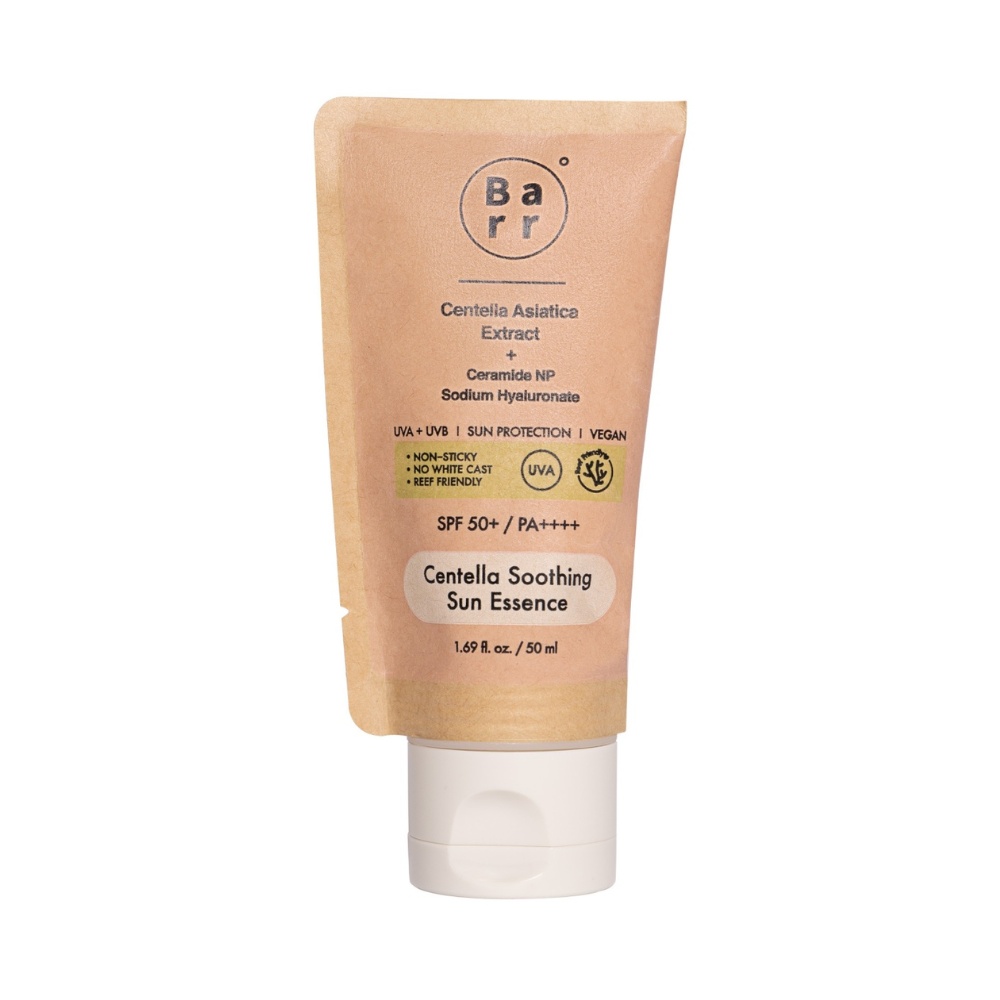 Barr, Centella Soothing Sun Essence, cremă UV SPF50+ PA++++ calmantă cu centella, 50 ml