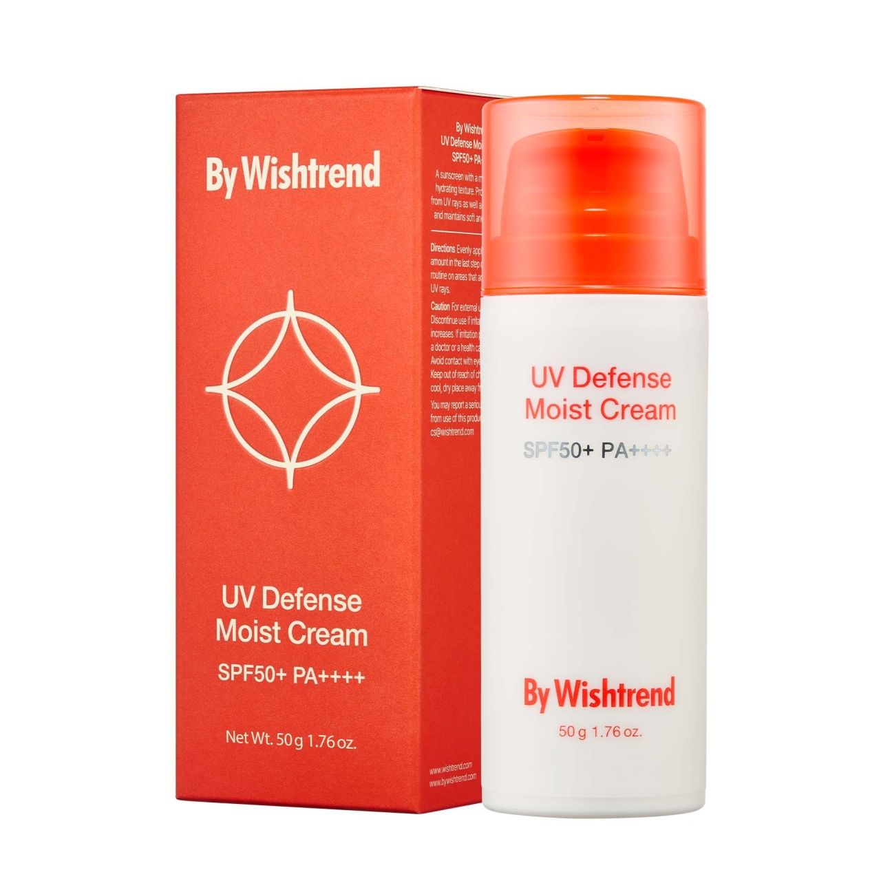 By Wishtrend, UV Defense Moist Cream, cremă hidratantă cu protecție UV SPF50+ PA++++, 50 g - 1 | YEO