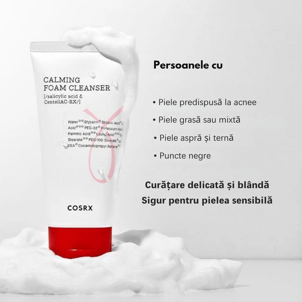 COSRX, Salicylic Acid Daily Gentle Cleanser, spumă de curățare cu acid salicilic, 150 ml - 2 | YEO