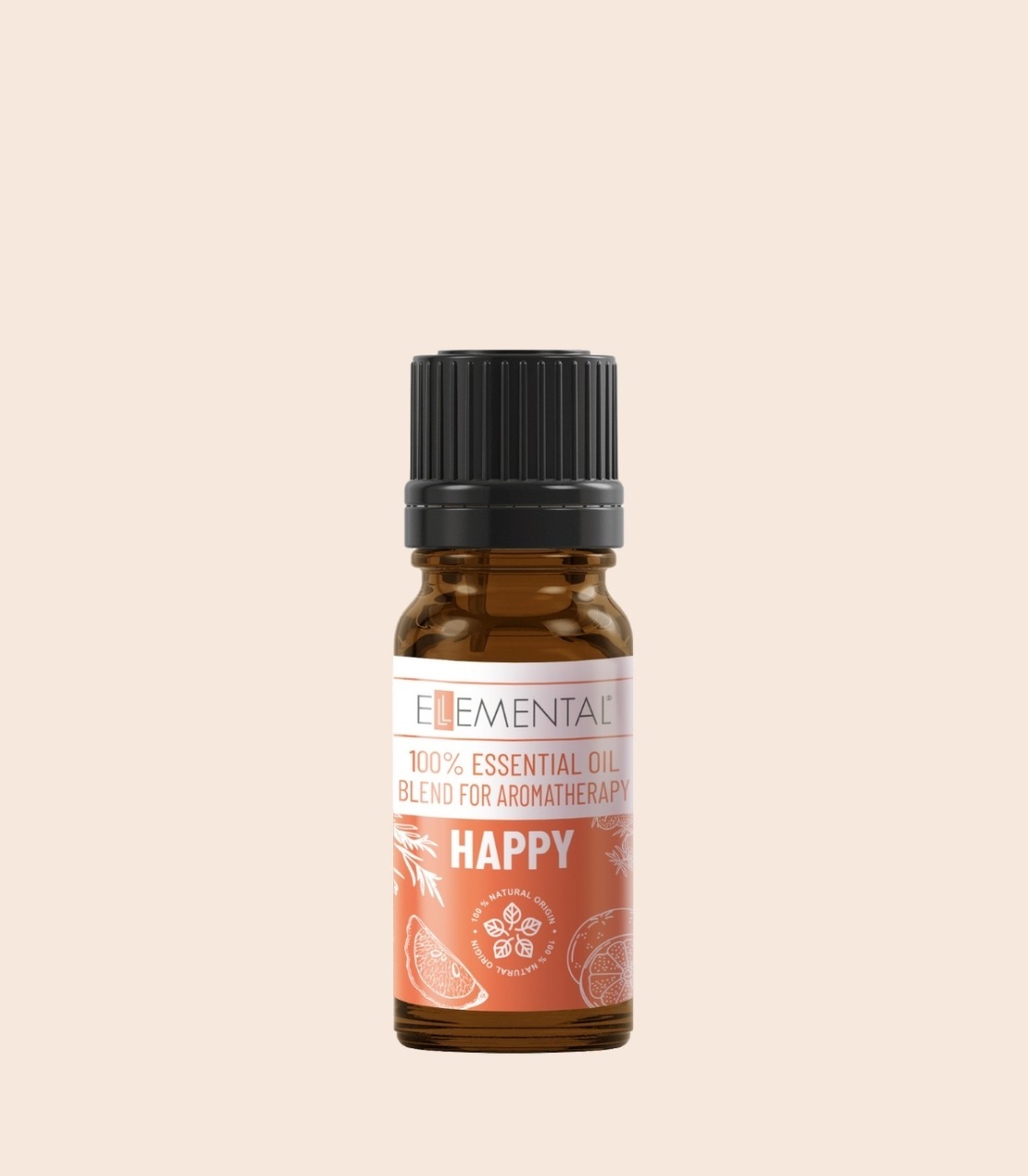 Ellemental, Blend HAPPY Amestec de uleiuri esențiale, 10 ml