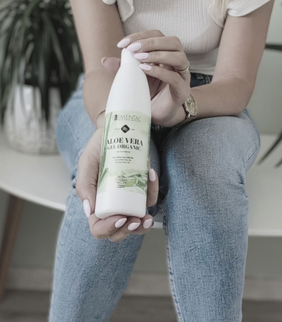 Ellemental, Gel de Aloe Vera Bio, 250 ml