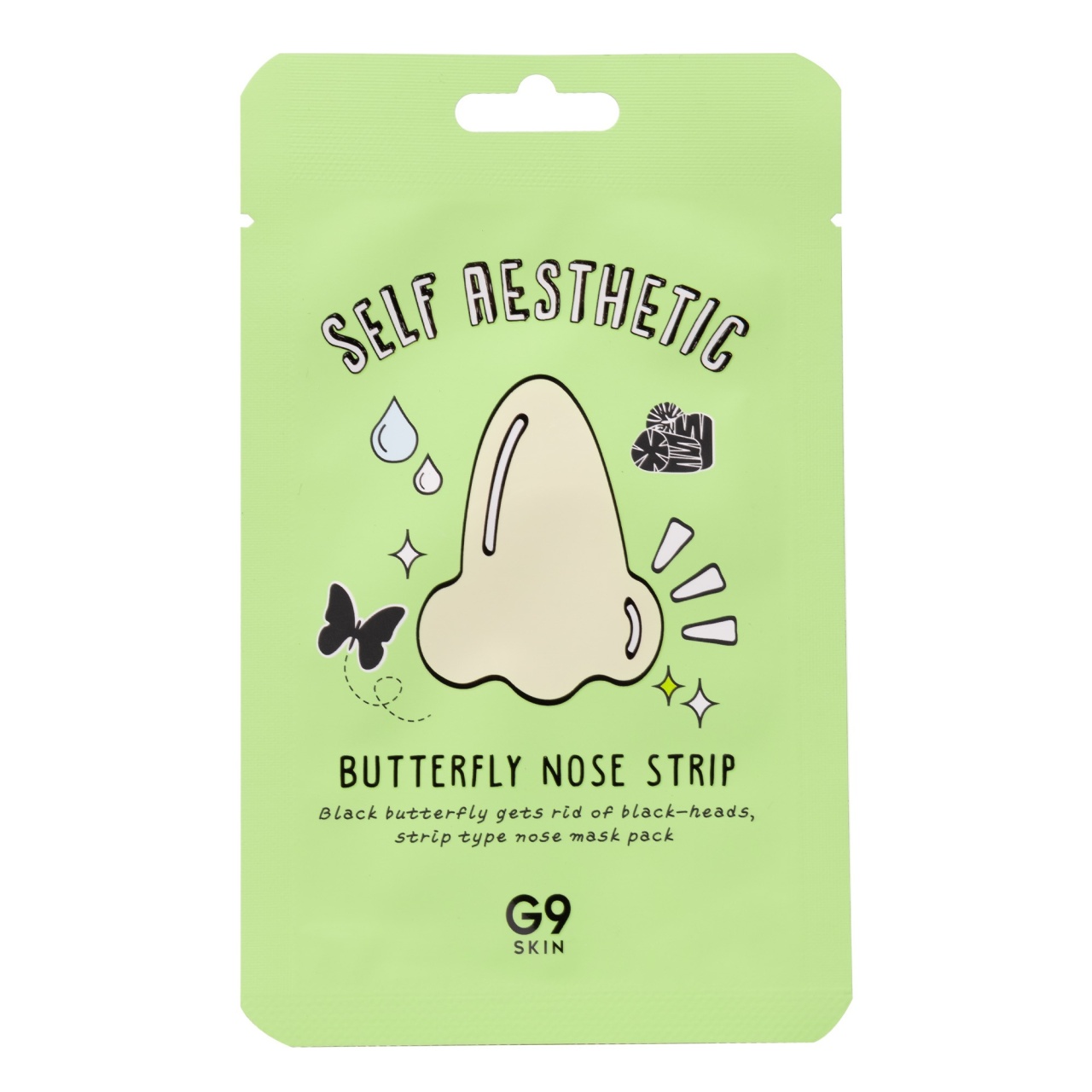 G9SKIN, Self Aesthetic Butterfly Nose Strip, plasturi pentru nas, 2 g