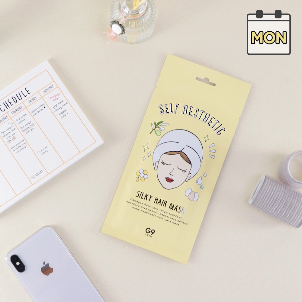 G9SKIN, Weaving Hair Mask Self Aesthetic Silky Hair Mask, mască de păr, 30 g - 2 | YEO