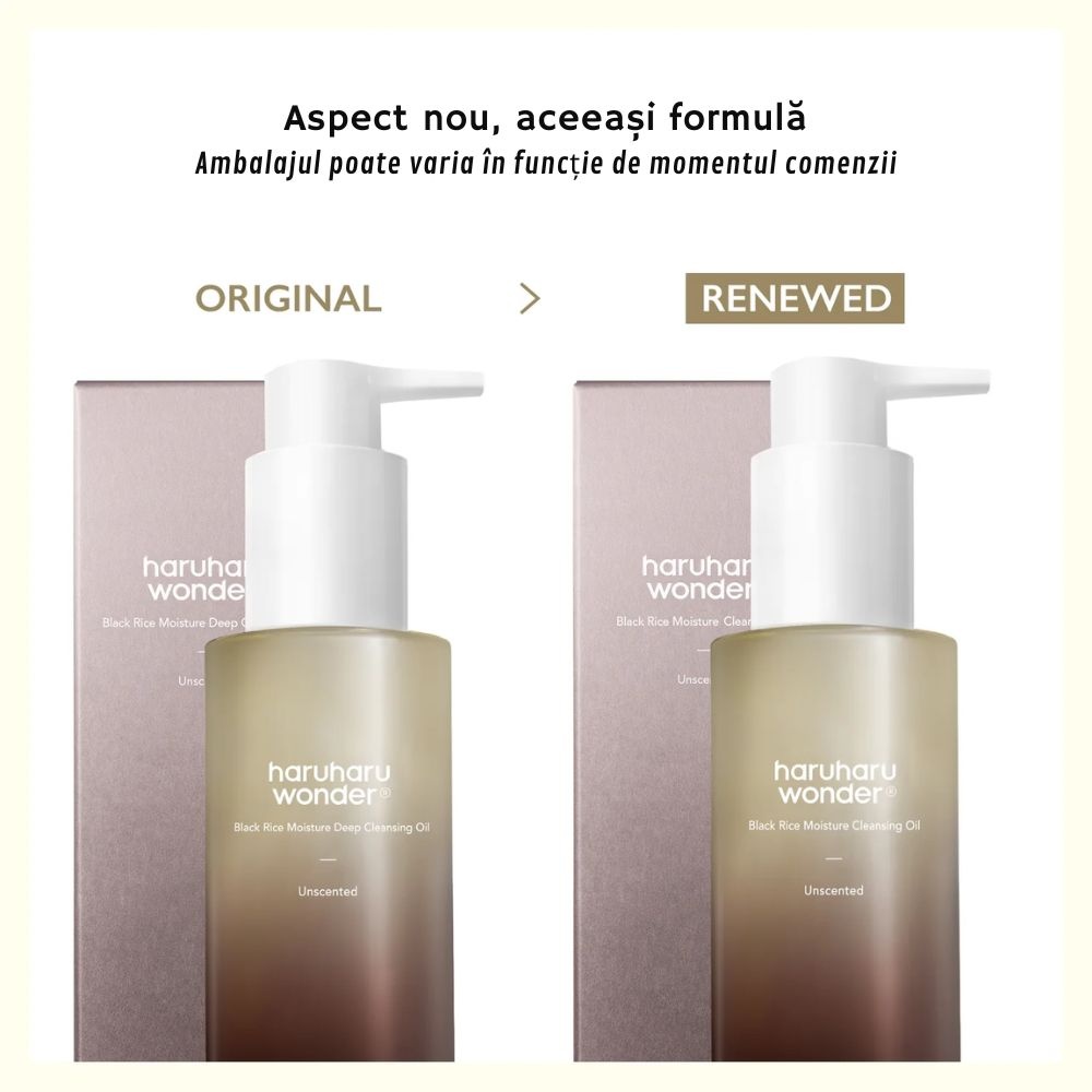 Haruharu Wonder, Black Rice Moisture Deep Cleansing Oil, ulei de curățare profundă , 150 ml