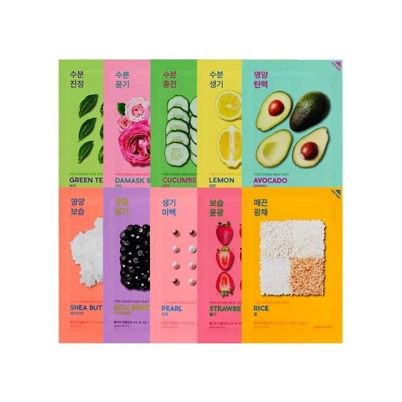 HOLIKA HOLIKA, Pure Essence Mask Sheet - Avocado, mască față calmantă cu Avocado, 20 ml - 1 | YEO