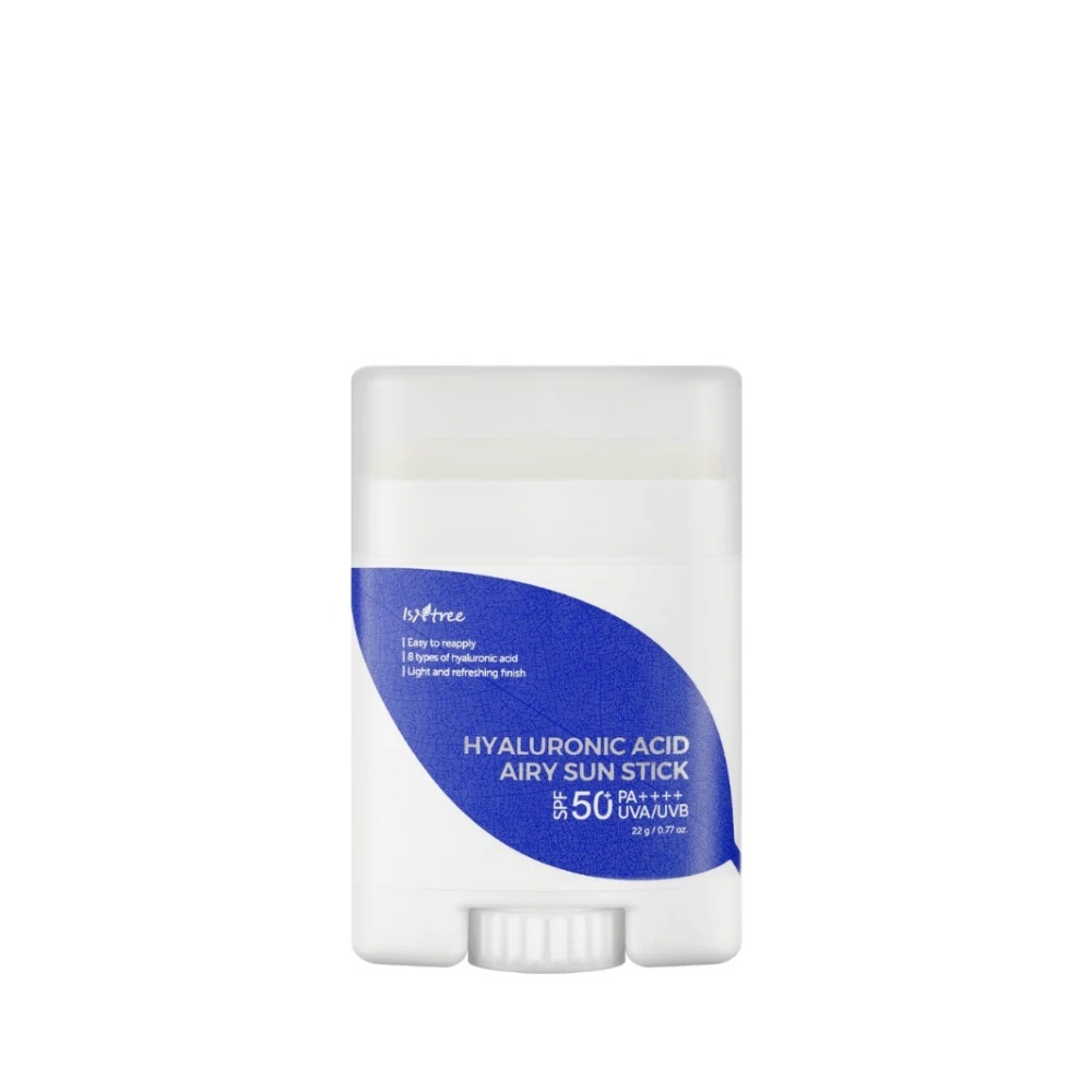 ISNTREE, Hyaluronic Acid Airy Sun Stick SPF50+, stick pentru protecție solară, 22 g