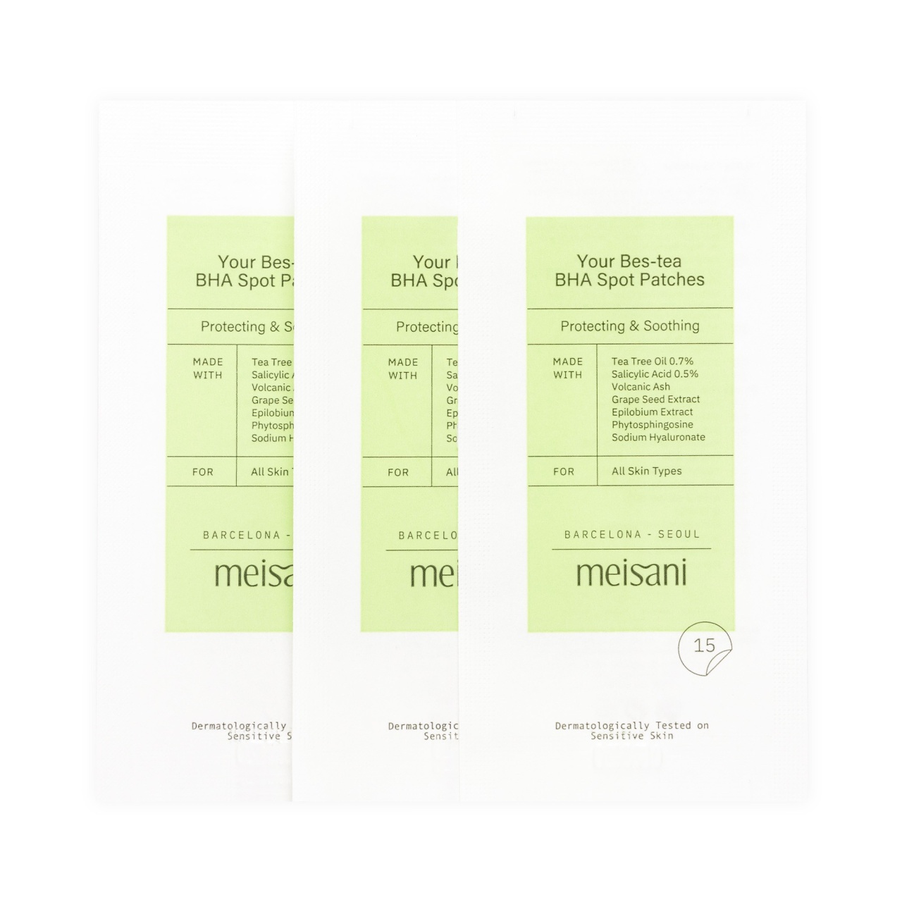 Meisani, Your Bes-Tea Bha Spot Patches, plasturi pentru pete your bes-tea BHA, 45 buc - 1 | YEO
