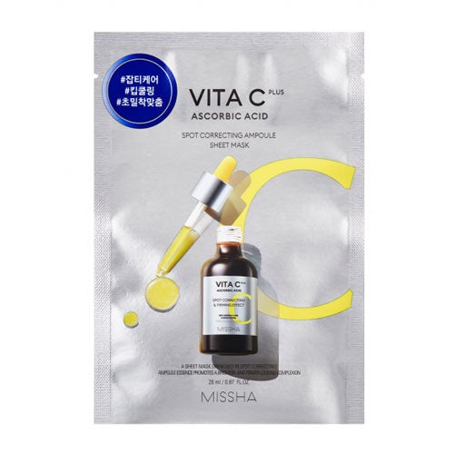 MISSHA, Vita C Plus Spot Correcting Ampoule Sheet Mask, mască de foi fiole de corectare a petelor , 26 ml - 2 | YEO