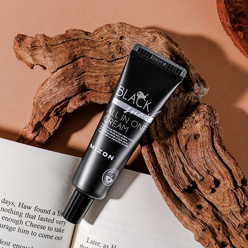 MIZON, Black Snail All In One Cream Tube, cremă cu extract de melc, 35 ml - 1 | YEO