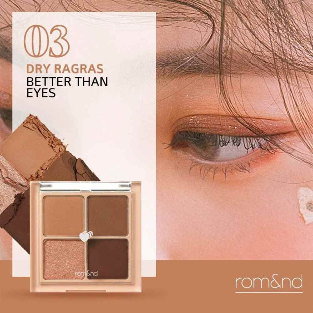 Rom&amp;nd, Better Than Eyes Original Series - Eye Shadow Palette - 03 Dry Ragras , fard de pleoape , 6.5 g
