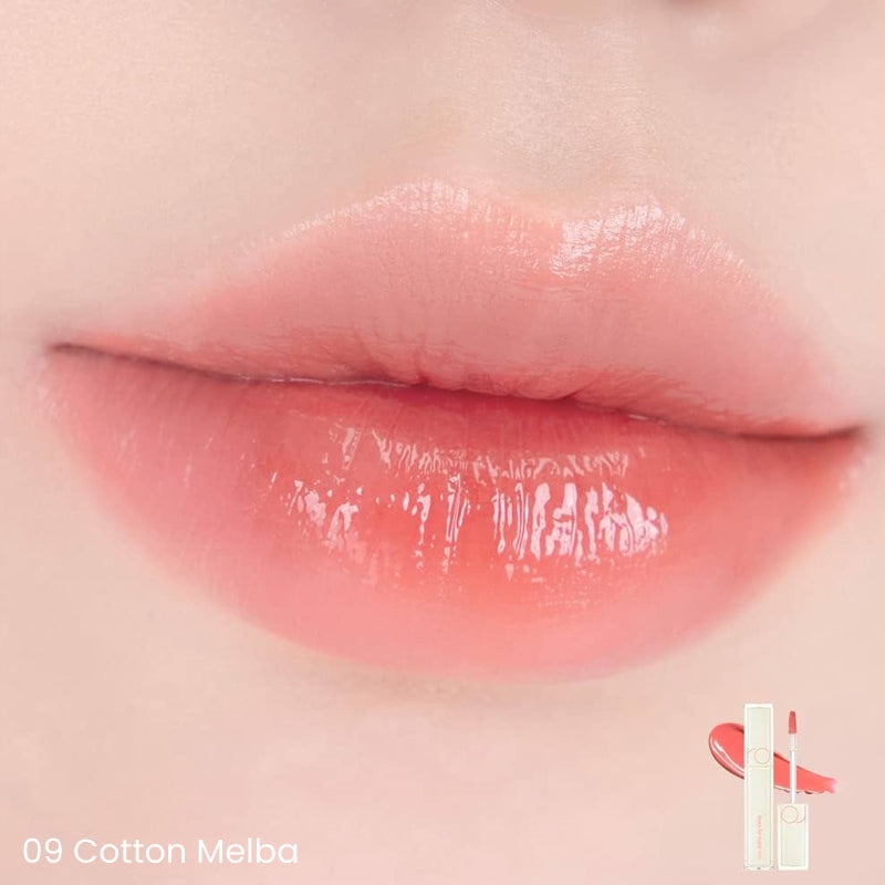 Rom&nd, Dewyful Water Tint - Water Lip Tint - 09 Cotton Melba , gloss de buze pentru volum, 5 g - 1 | YEO
