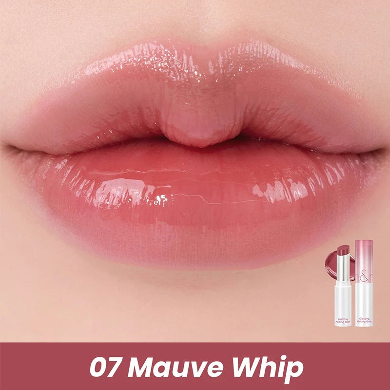 Rom&nd, Glasting Melting Balm - Glossy Lip Balm - 07 Mauve Whip , balsam de buze hidratant cu luciu, 3.5 g - 1 | YEO