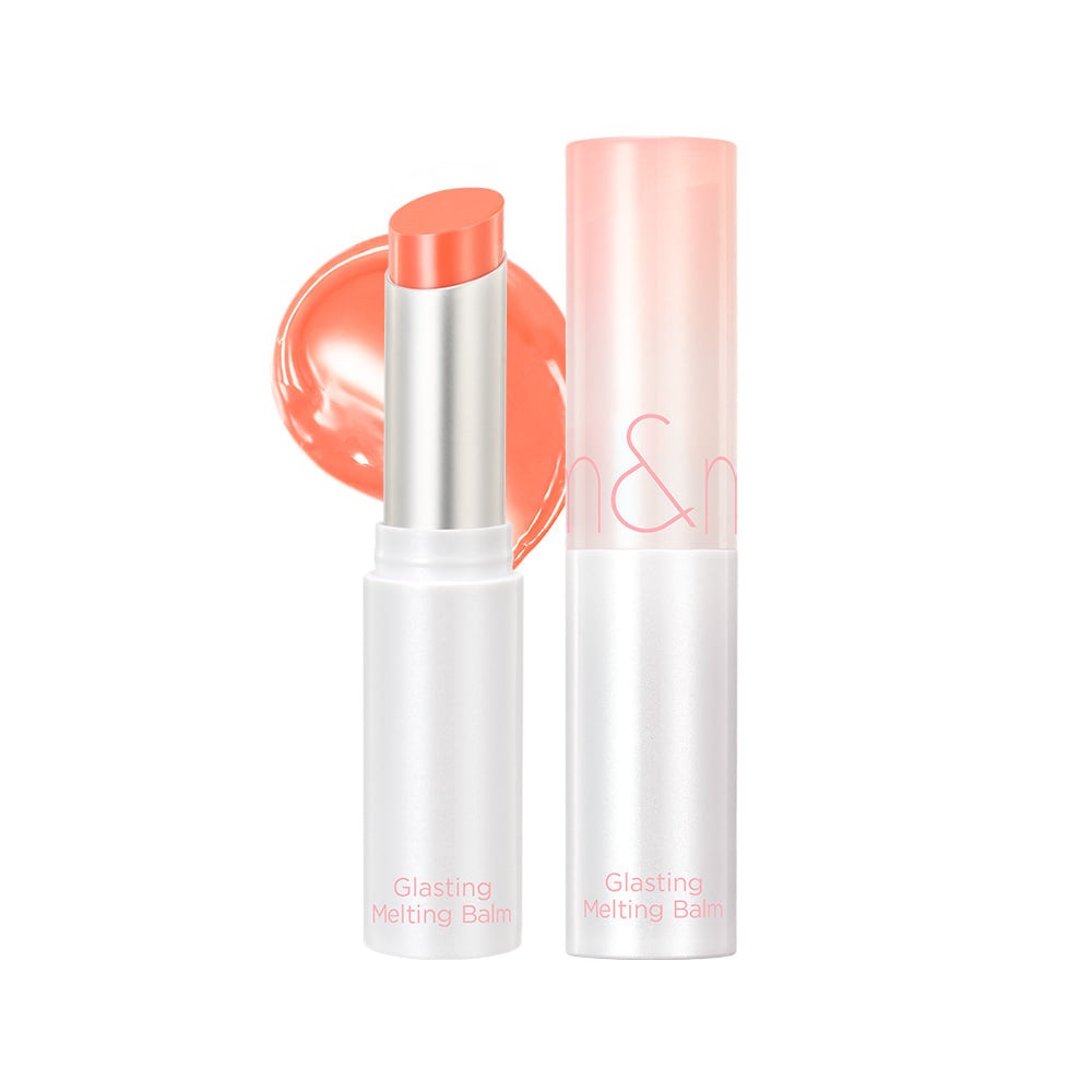 Rom&nd, Glasting Melting Balm - Glossy Lip Balm - 08 Coralia , balsam de buze hidratant cu luciu, 3.5 g