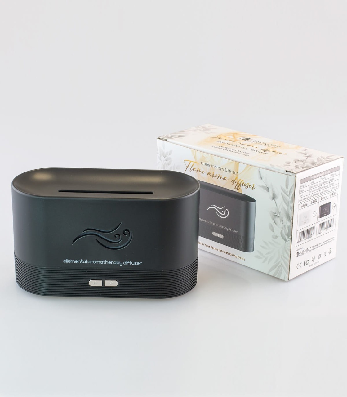 Ellemental, Difuzor de aromaterapie cu ultrasunete, Flame negru