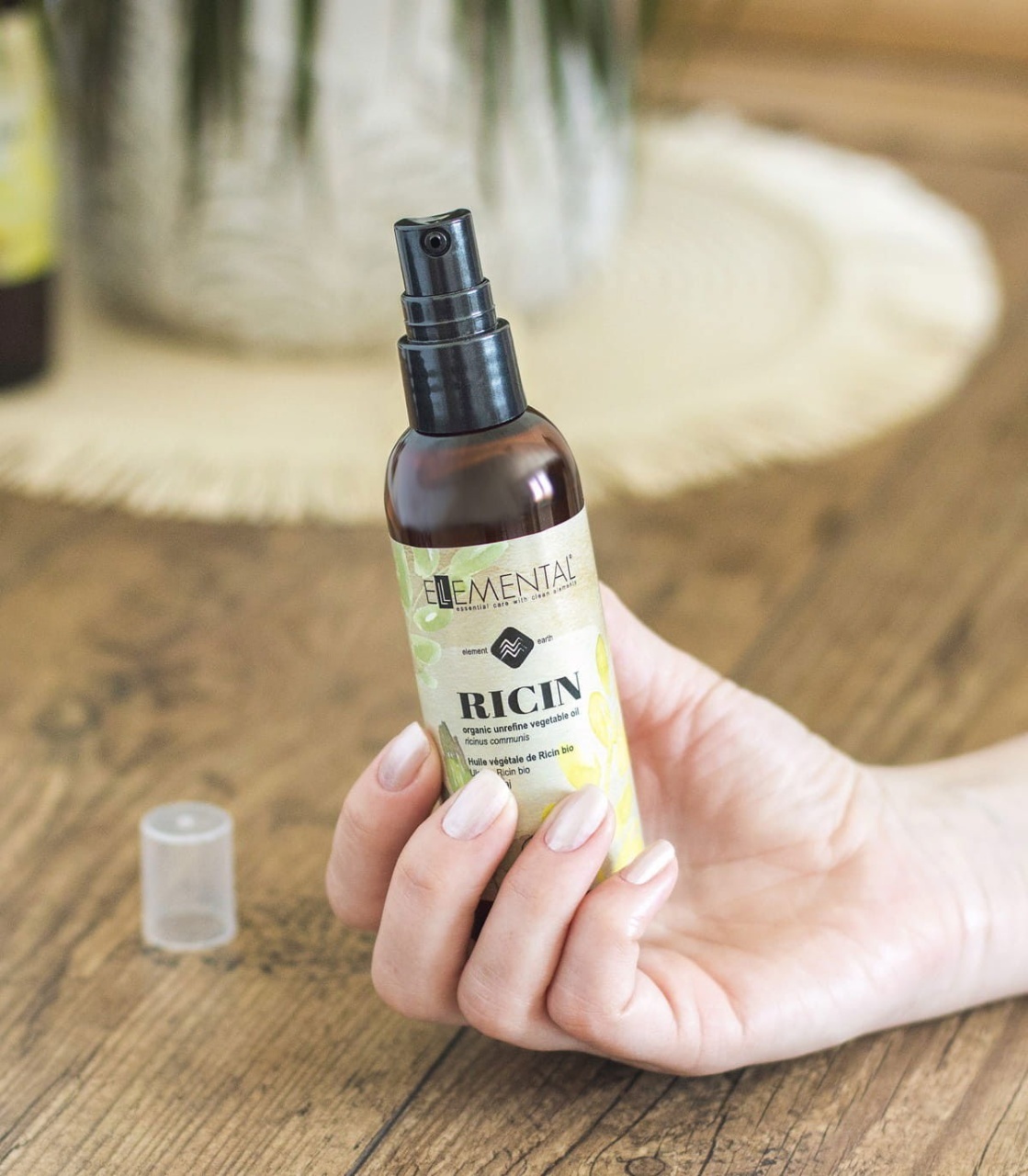 Ellemental, Ulei de Ricin Bio, 100 ml