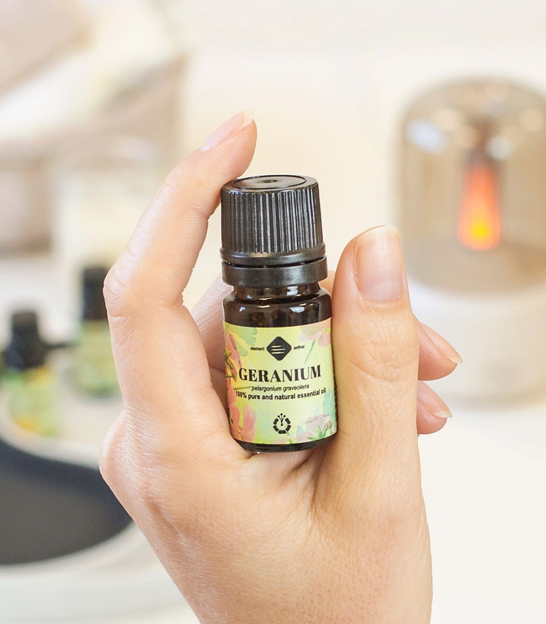 Ellemental, Ulei esențial de Geraniu Bourbon, 5 ml - 2 | YEO