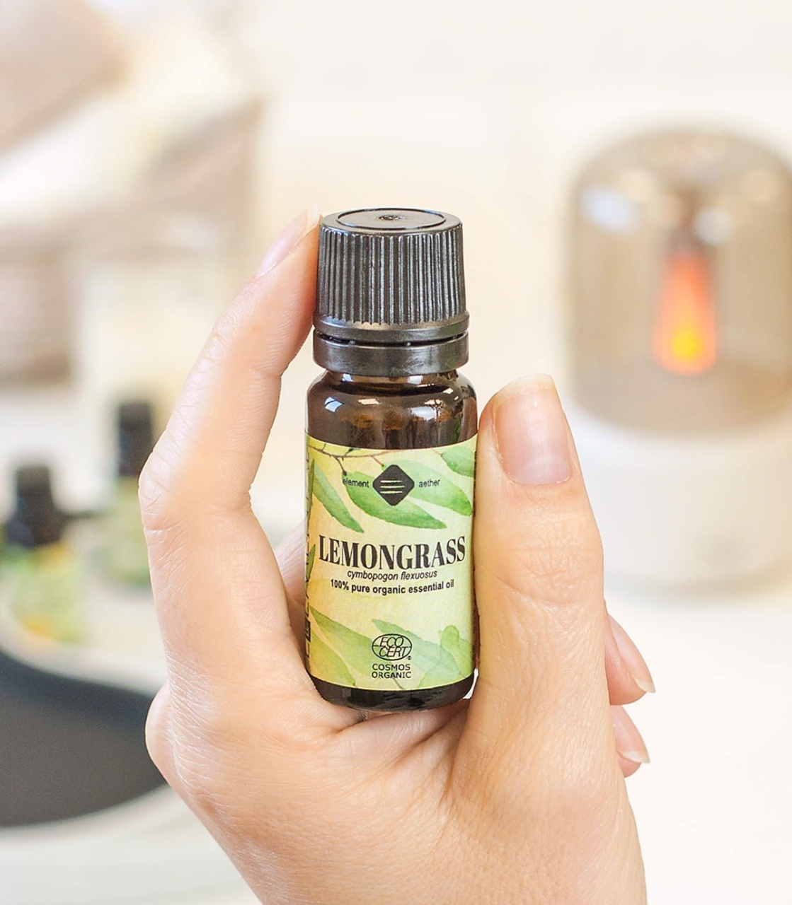 Ellemental, Ulei esențial de Lemongrass Bio, 10 ml - 2 | YEO