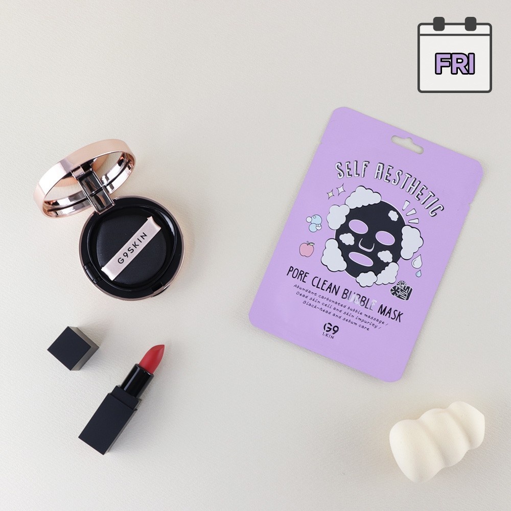 G9SKIN, Self Aesthetic Pore Clean Bubble Mask, mască de față, 23 g